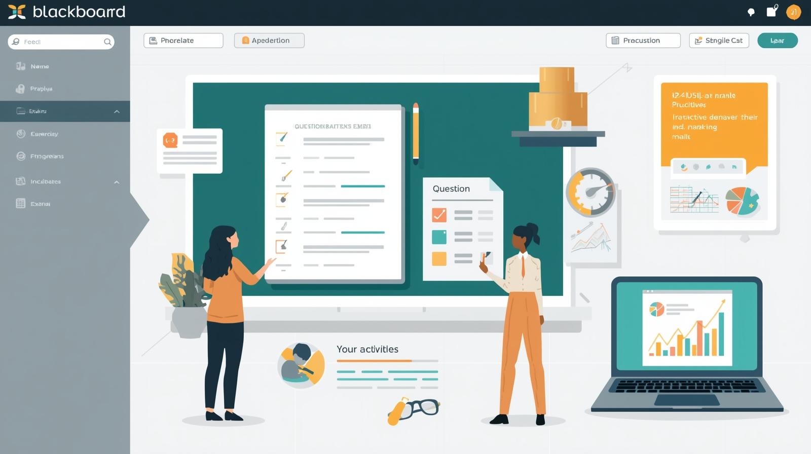 Creación de Bancos de Preguntas, Exámenes y Actividades en el campus online (Blackboard).