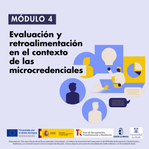MÓDULO 4. Evaluación y retroalimentación en el contexto de las microcredenciales”