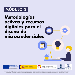MÓDULO 3. Metodologías activas y recursos digitales para el diseño de microcredenciales